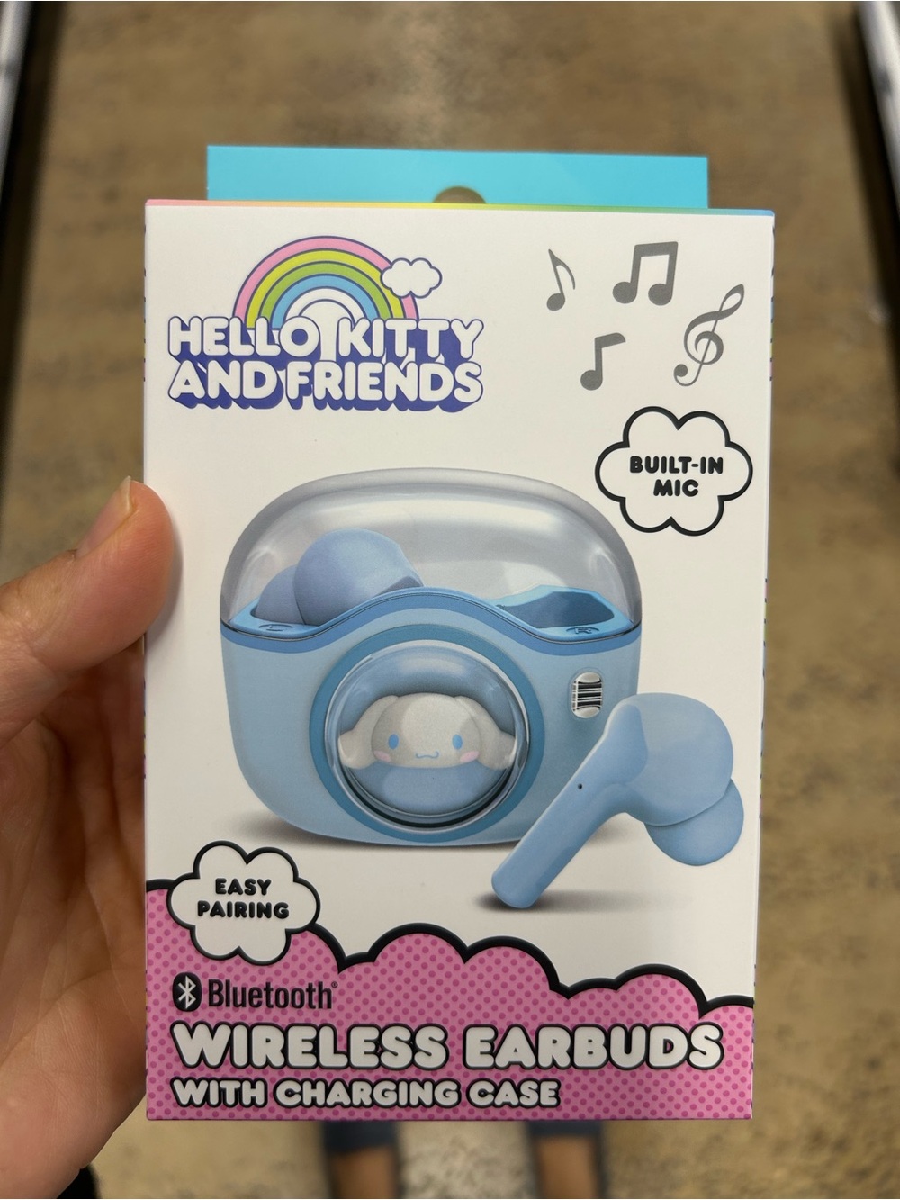 NWT Cinnamoroll Bluetooth Wireless Earbuds with Charging Case
